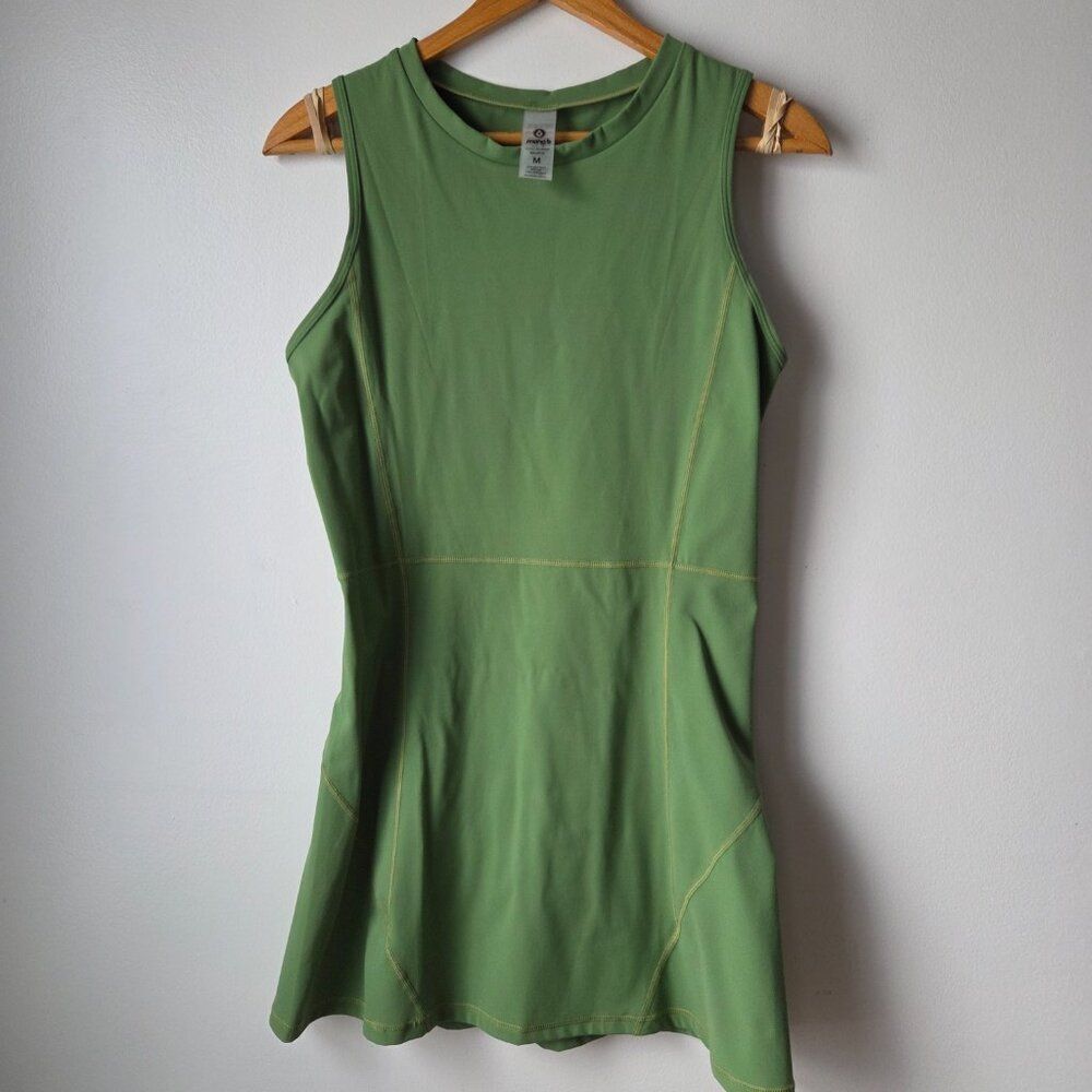 EUC MONO B SAGE GREEN MINI SPORTY DRESS SIZE M